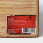 Органайзер деревянный кухонный, подставка для специй, 24,5×27,3×14,6 см, гевея - фото 4453920