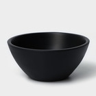 Салатник круглый Loft, 20×9 см, цвет черный - фото 6301375