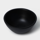 Тарелка - салатник круглый Loft, 20×9 см, цвет чёрный - фото 4453942