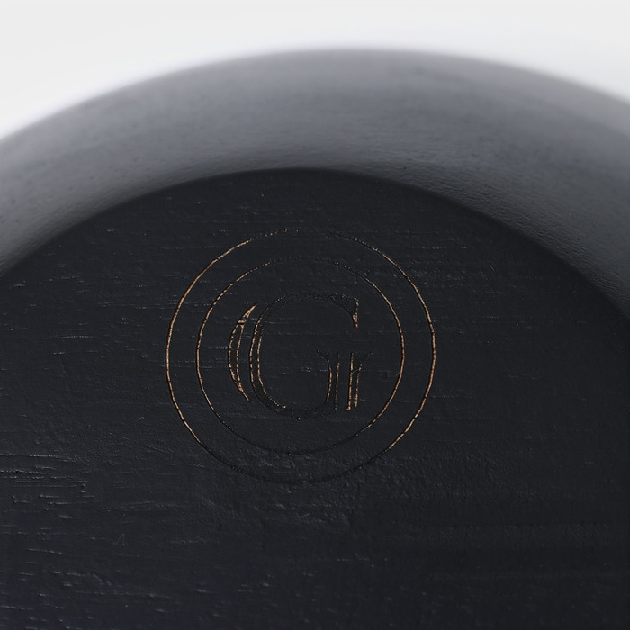 Салатник круглый Loft, 20×9 см, цвет черный - фото 1909646488