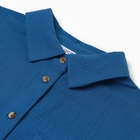 Рубашка женская оверсайз MIST Muslin размер XS, цв.синий - Фото 6