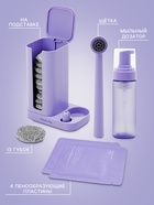 Пена для обуви со щёткой Future Alp Soft Clean Shoes, на подставке, 13 губок, 4 мыльные салфетки, пенный дозатор - Фото 2