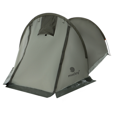 Палатка туристическая 2-местная maclay kama 2, 280×150×100 см, трекинговая, однослойная, зелёная