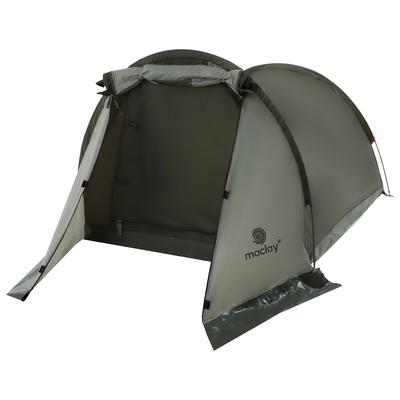 Палатка туристическая 2-местная maclay kama 2, 280×150×100 см, трекинговая, однослойная, зелёная