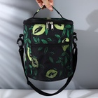 Сумка-футляр «Зелень», 2 люверса, d = 21 × 23 см, цвет разноцветный - фото 24077859