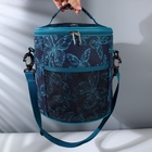 Сумка-футляр «Бабочки», 2 люверса, d = 21 × 23 см, цвет разноцветный - фото 24077865