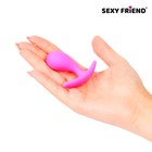 Анальная пробка Love Play, массажер простаты, Soft touch silicone, 22 х 55 мм, розовый - Фото 3
