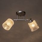 Люстра потолочная "Амис"  E27 2х40Вт хром 44х17х22см - фото 24163385