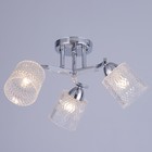 Люстра потолочная "Амис"  E27 3х40Вт хром 47х47х22см - фото 24163393