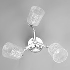 Люстра потолочная "Амис"  E27 3х40Вт хром 47х47х22см - фото 24163395