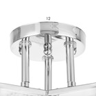 Люстра потолочная "Амис"  E27 3х40Вт хром 47х47х22см - фото 24163399