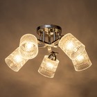 Люстра потолочная "Амис"  E27 5х40Вт хром 52х52х22см - фото 24163403