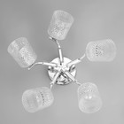 Люстра потолочная "Амис"  E27 5х40Вт хром 52х52х22см - фото 24163404