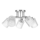 Люстра потолочная "Амис"  E27 5х40Вт хром 52х52х22см - фото 24163405