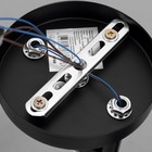 Люстра потолочная "Аррон"  E27 2х40Вт черный 46х19х24см - фото 24163418