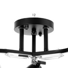 Люстра потолочная "Аррон"  E27 3х40Вт черный 49х49х24см - фото 24163426