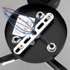 Люстра потолочная "Аррон"  E27 3х40Вт черный 49х49х24см - фото 24163427