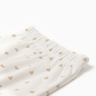 Штанишки детские, цвет бежевый/сердечки, рост 68 см - фото 24322772