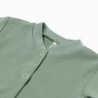 Кофточка детская с длинным рукавом, цвет зеленый, рост 62 см - фото 24322816