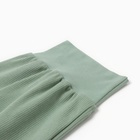 Ползунки детские с закрытыми ножками, цвет зеленый, рост 56 см - Фото 2