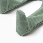 Ползунки детские с закрытыми ножками, цвет зеленый, рост 56 см - Фото 3