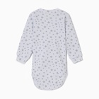 Боди с длинным рукавом, цвет звезды серые, рост 80 см - фото 24322911