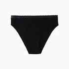 Трусы женские слипы, цвет черный, размер 48 (L) - фото 24273017