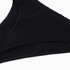 Трусы женские слипы, цвет черный, размер 48 (L) - фото 24273018