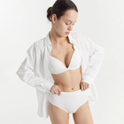 Набор женских трусов слипы (3шт), цвет сумрачно-белый, размер 52 (XXL) - фото 24027904