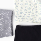 Набор женских трусов слипы (3шт), цвет цветочки на молочном, размер 54 (XXXL) 10460309