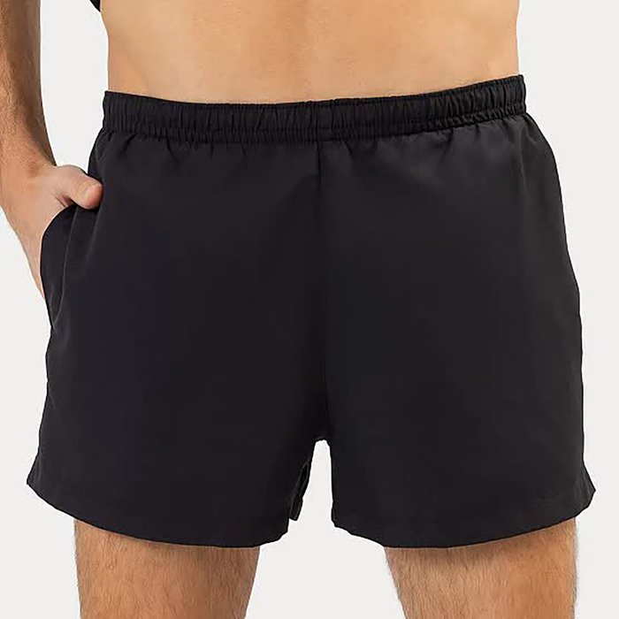 Шорты мужские спортивные, цвет черный, размер 52 (XL)