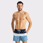 Шорты мужские спортивные, цвет темно-синий /белый/голубой, размер 54 (XXL) - фото 24037123