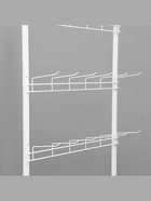 Стойка прикассовая, с крючками, 64×50×185 см, белая - Фото 4