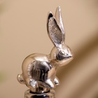 Пробка для бутылки "Кролик" алюминий 6х3,5х15 см - фото 4454182