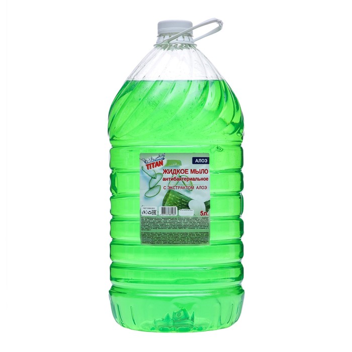 Мыло жидкое TITAN «Алоэ» антибактериальное, 5 л - Фото 1