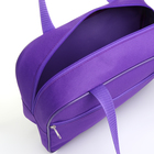 Сумка для обуви на молнии, наружный карман, цвет фиолетовый - Фото 5