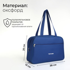 Сумка спортивная, TEXTURA, маленький размер, цвет синий - Фото 2