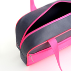 Сумка спортивная женская, TEXTURA, маленький размер, цвет серый/розовый - Фото 7