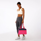 Сумка спортивная женская, TEXTURA, маленький размер, цвет серый/розовый - Фото 6