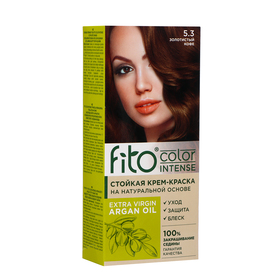 Стойкая крем-краска для волос Fito color intense тон 5.3 золотистый кофе, 115 мл
