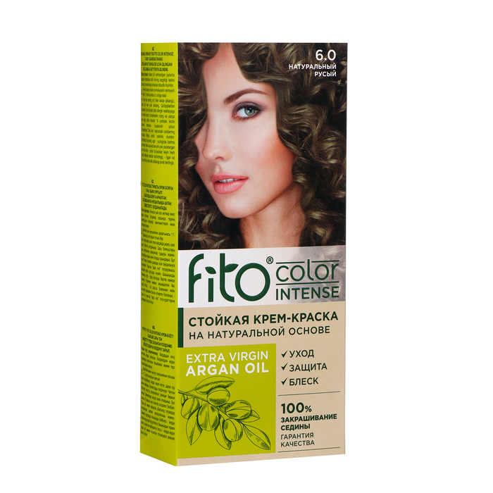 

Стойкая крем-краска для волос Fito color intense тон 6.0 натуральный русый, 115 мл