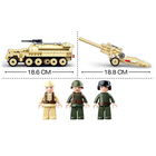 УЦЕНКА Конструктор Армия ВОВ Sluban «Немецкий БТР Sd.Kfz. 251 и пушка K18», 460 деталей - Фото 2