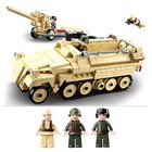 УЦЕНКА Конструктор Армия ВОВ Sluban «Немецкий БТР Sd.Kfz. 251 и пушка K18», 460 деталей - Фото 5