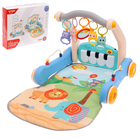 УЦЕНКА Развивающий коврик-каталка «Сафари», 2 в 1, звуковые эффекты, цвет МИКС - Фото 1