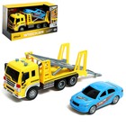 Грузовик инерционный «Эвакуатор», 1:16, с машиной, свет, звук, уценка 10532783