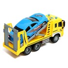 Грузовик инерционный «Эвакуатор», 1:16, с машиной, свет, звук, уценка 10532783