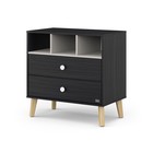 Комод пеленальный детский Benny, ЛДСП, 80×88×69 см, 2 ящика, черный, кашемир - Фото 3