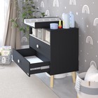 Комод пеленальный детский Benny, ЛДСП, 80×88×69 см, 2 ящика, черный, кашемир - Фото 7