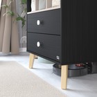 Комод пеленальный детский Benny, ЛДСП, 80×88×69 см, 2 ящика, черный, кашемир - Фото 12