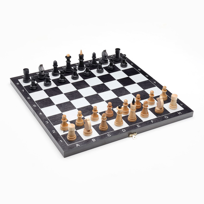Настольная игра 3 в 1 "Классика": нарды, шахматы, шашки, доска 40 х 40 см - фото 1908178724